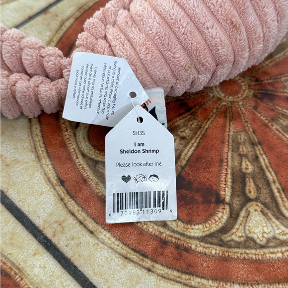 Retired Jellycat Sheldon Shrimp Stuffed Animal Plushie NWT - Picture 7 of 16